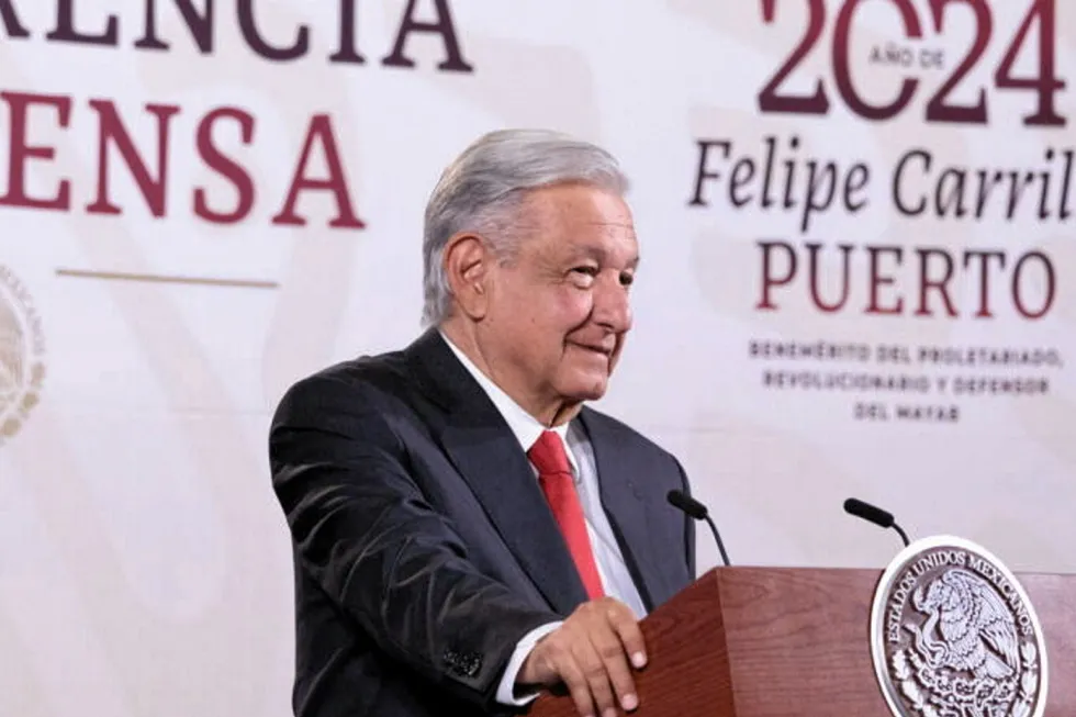 Mexico’s president Andrés Manuel López Obrador.