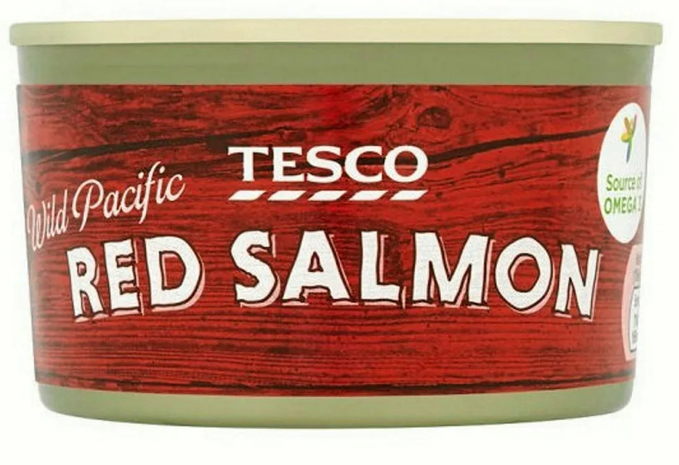 Tesco canned wild salmon.