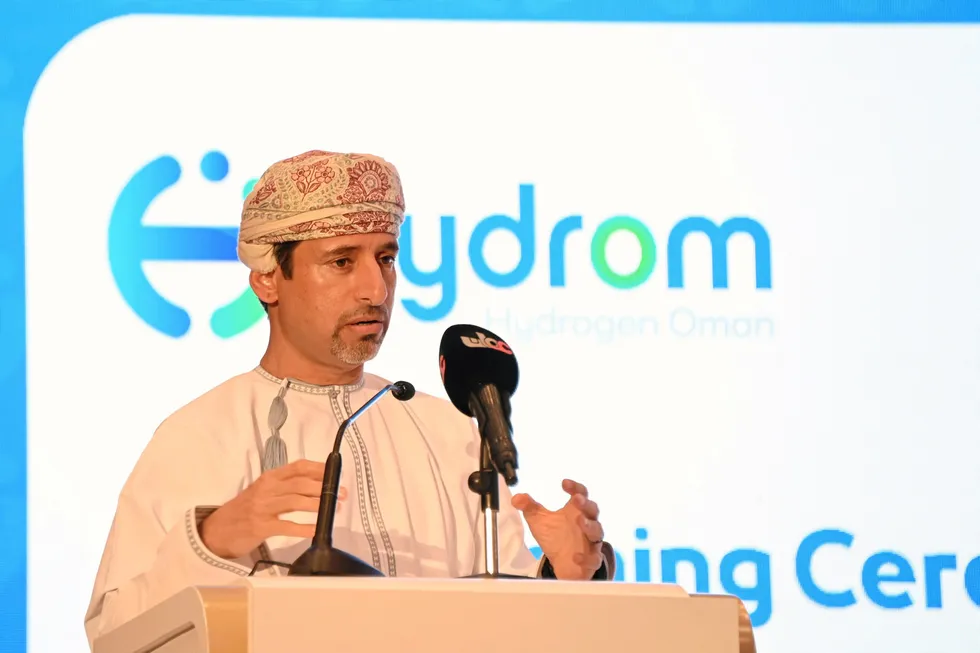 Omani energy minister Salim al-Aufi.