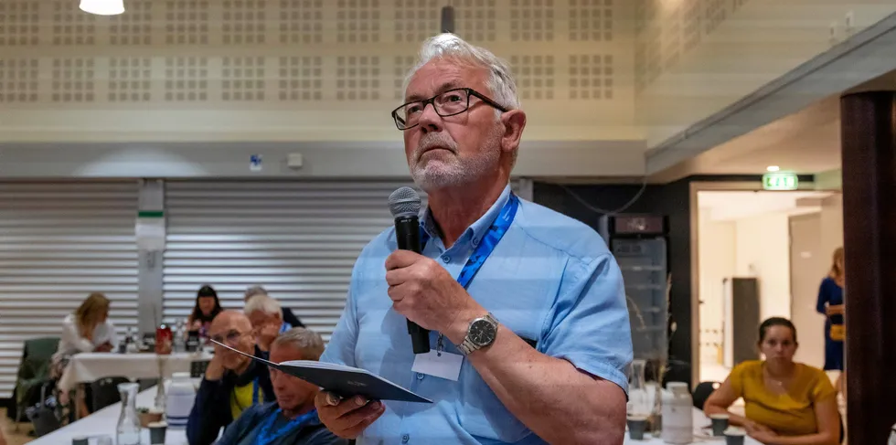 Paul Gustav Remøy tok ordet under Midsundkonferansen.