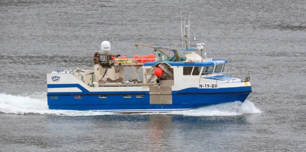 «Bjørnson» er her fotografert på tur nordover til sei- og torskefiske på Finnmarkskysten.