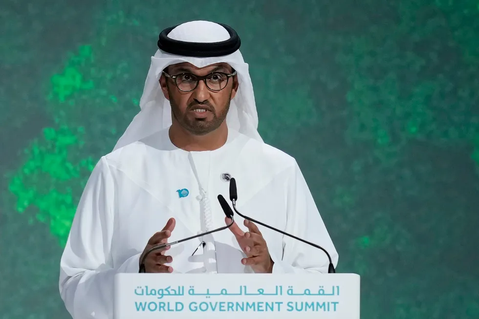 Response: Sultan Ahmed Al Jaber, the president of COP28 and the chief executive of Abu Dhabi National Oil Company (Adnoc).