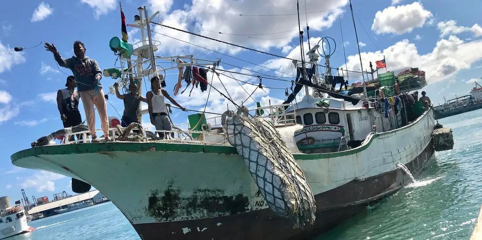 Labor advocates have won a lawsuit against FCF-owned Bumble over its use of fair labor claims on products. Picutred above: a tuna fishery improvement project in the Indian Ocean.