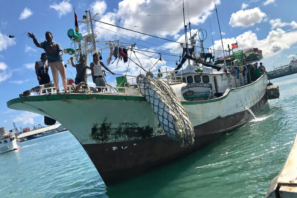 Labor advocates have won a lawsuit against FCF-owned Bumble over its use of fair labor claims on products. Picutred above: a tuna fishery improvement project in the Indian Ocean.
