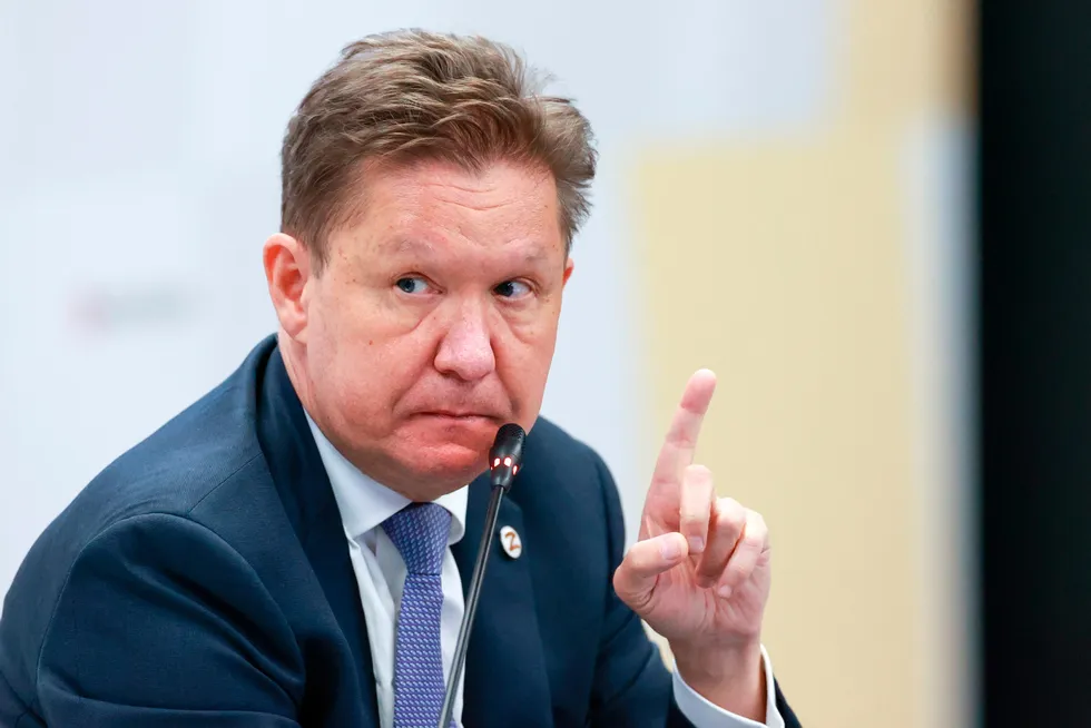 Optimism: Gazprom executive chairman Alexei Miller.