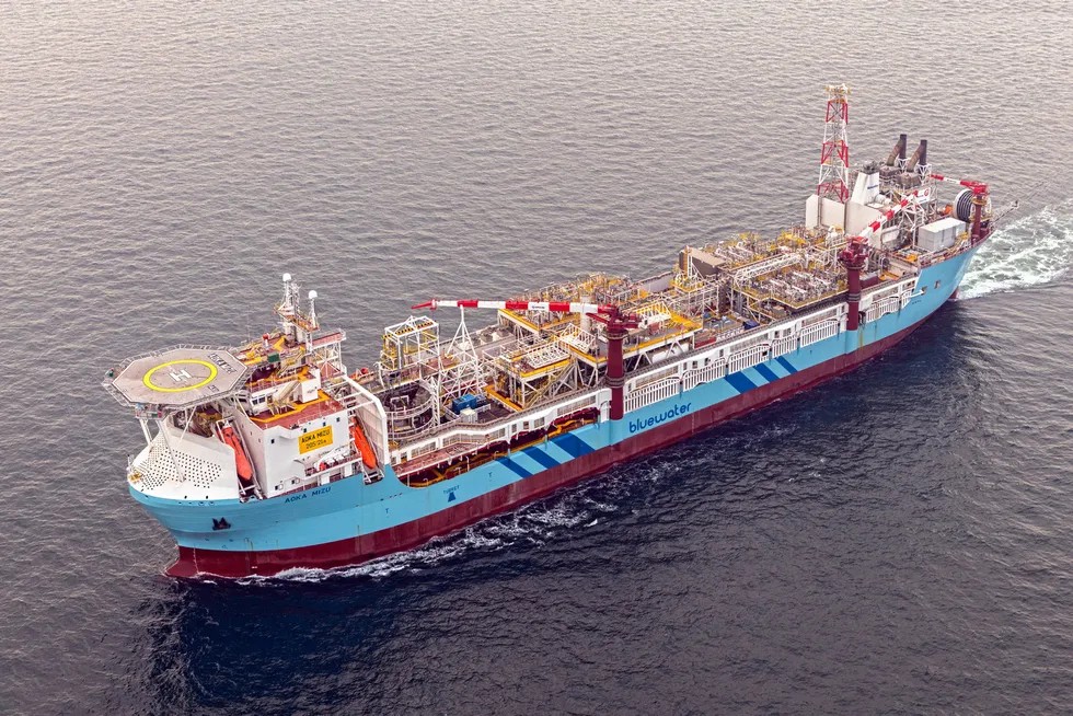 Client interest: the Aoka Mizu FPSO at the Lancaster field in the UK.