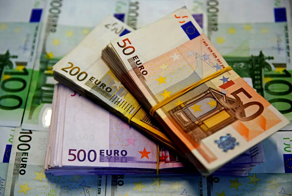 Hvem har noen gang sett en 500 euro seddel? Bare i 2014 økte mengden sedler og mynt i euro med 600 milliarder kroner, skriver innleggsforfatteren. Foto: Dado Ruvic/Reuters/NTB Scanpix