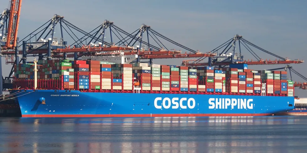 The study was led by researchers at the Shanghai Ship and Shipping Research Institute, a subsidiary of Chinese maritime giant COSCO Shipping.