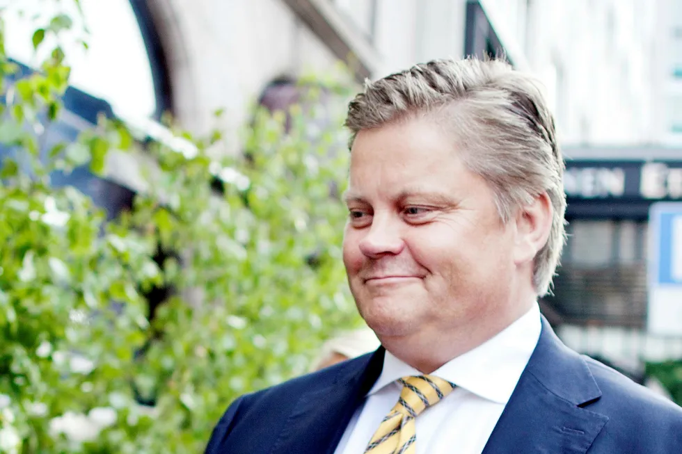 Investor Tore Aksel Voldberg kan smile etter at Fred. Olsen-aksjen stiger kraftig på Oslo Børs fredag. Foto: Ida von Hanno Bast