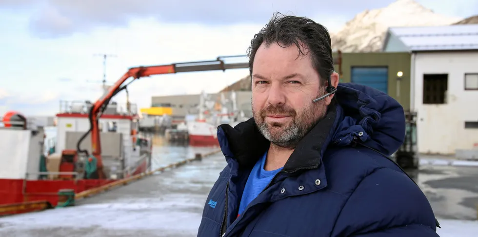 Daglig leder ved Træna Seafood, Per-Arne Ingebrigtsen, kjøper fisk igjen fra tirsdag. Mandag var han på Myre i Vesterålen for å snakke med andre fiskeriaktører.