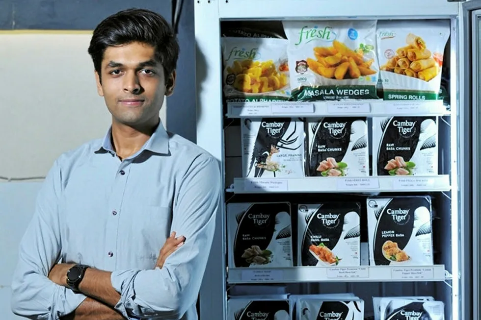 At the age of 26 years, Shivam Gupta is the director of WestCoast Group and the driving force behind the company's leading seafood brand Cambay Tiger.