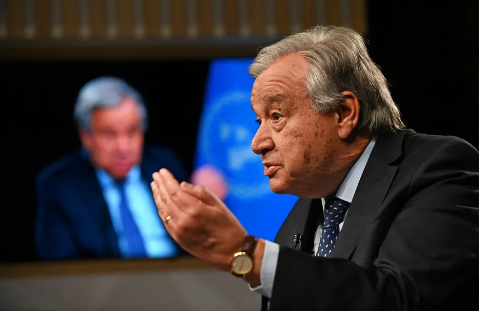 ’No clarity’: United Nations Secretary General Antonio Guterres at COP28.