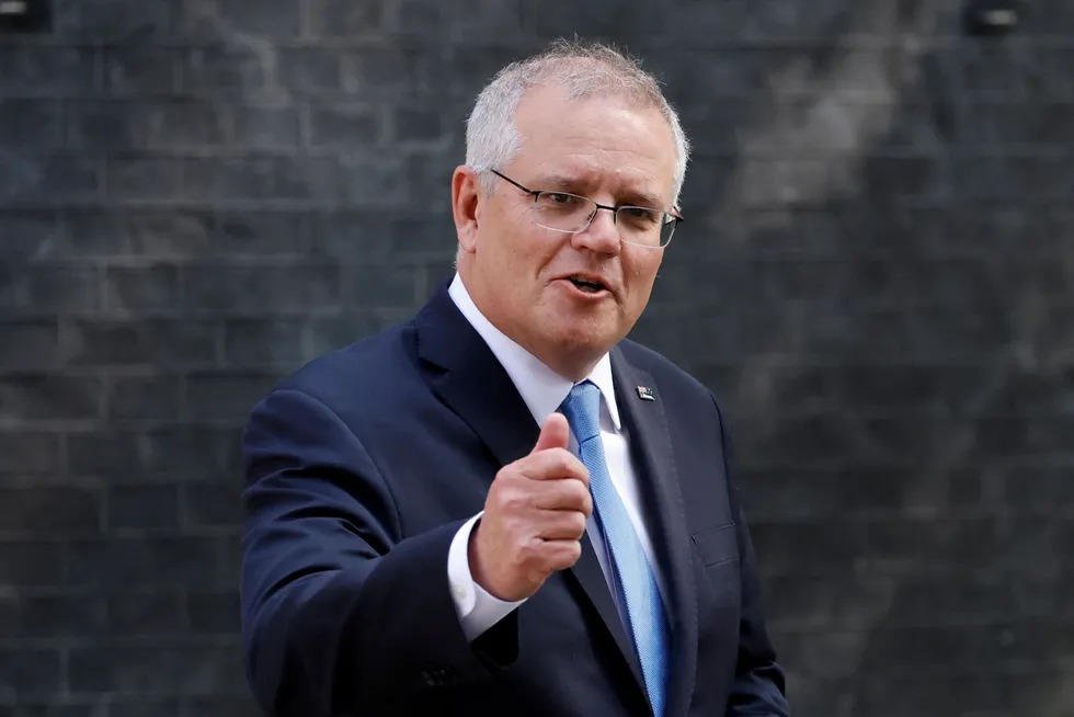 Ambition: Australian Prime Minister is hoping Australia will become a global player in hydrogen production and exports