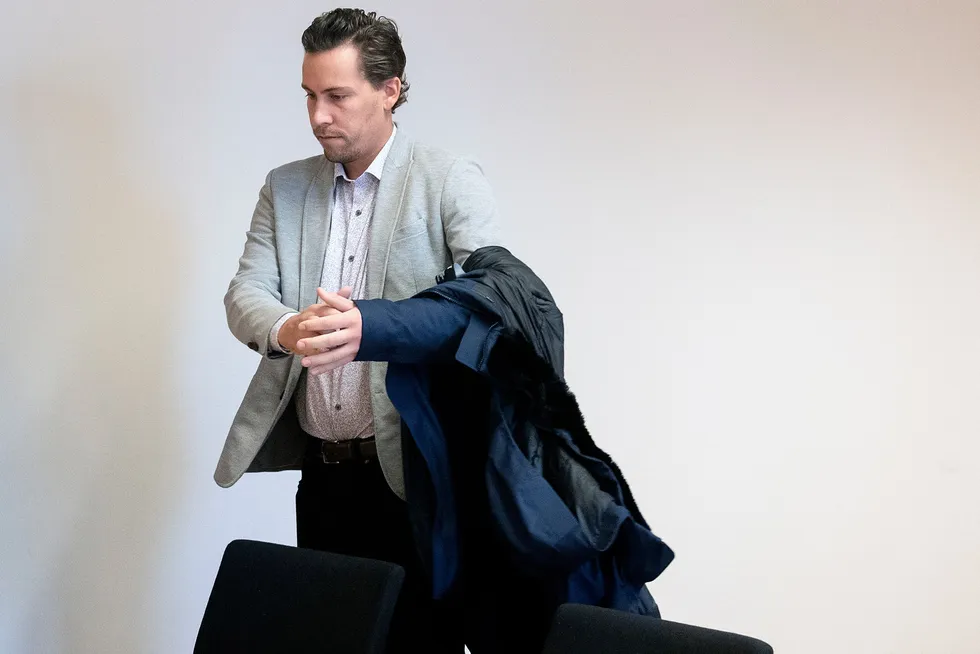 Rune Johannessen i Oslo tingrett i forbindelse med en konkursbegjæring fra Monobank i 2019.