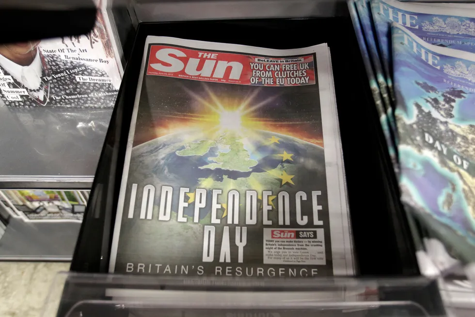 Fem år siden britene sa nei til EU og The Sun kunne erklære uavhengighetsdag.