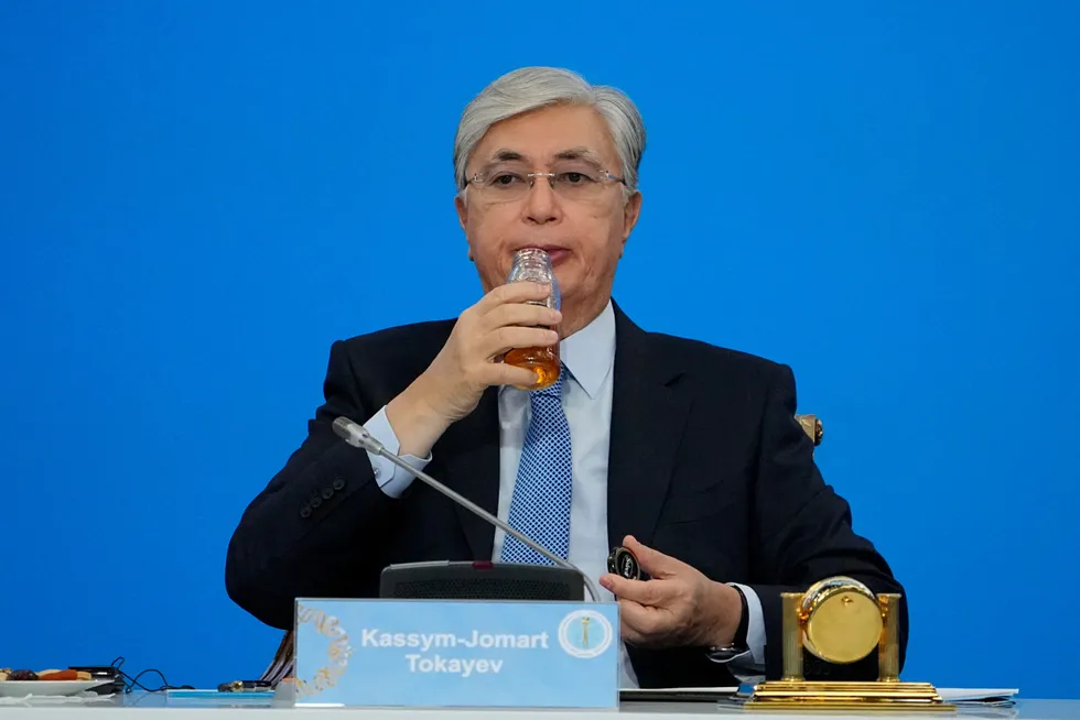 Tasting alternatives: Kazakhstan President Kassym-Jomart Tokayev.