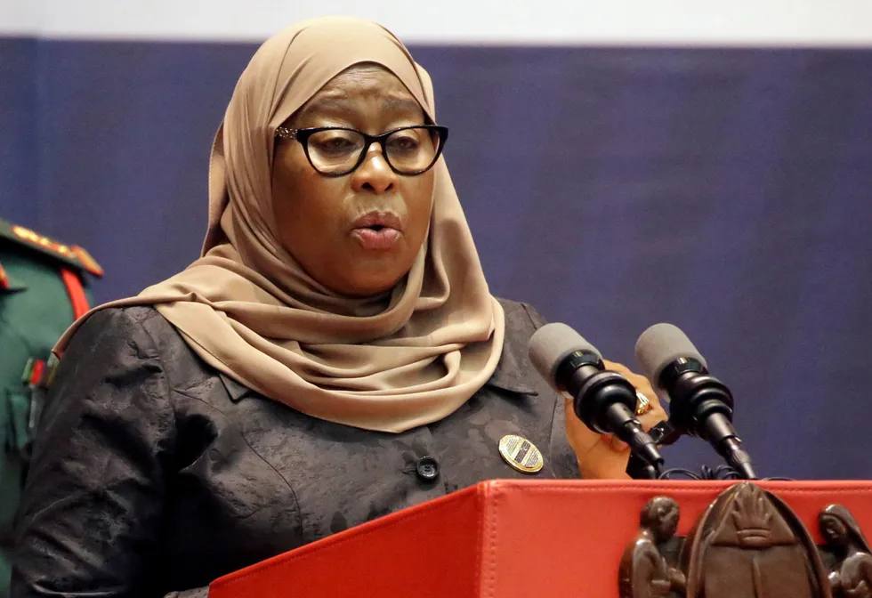 Positive signs: Tanzania's President Samia Suluhu Hassan is keen for the Tanzania LNG development to progress rapidly