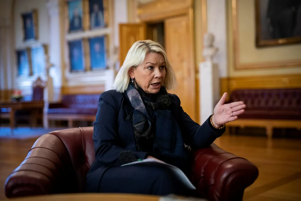 Justisminister Monica Mælands statssekretær svarer for departementet.