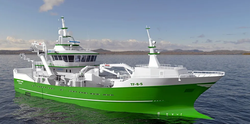 «Arnøytind» er designet av Naval Consult og er under bygging på Stadyard på Raudeberg.