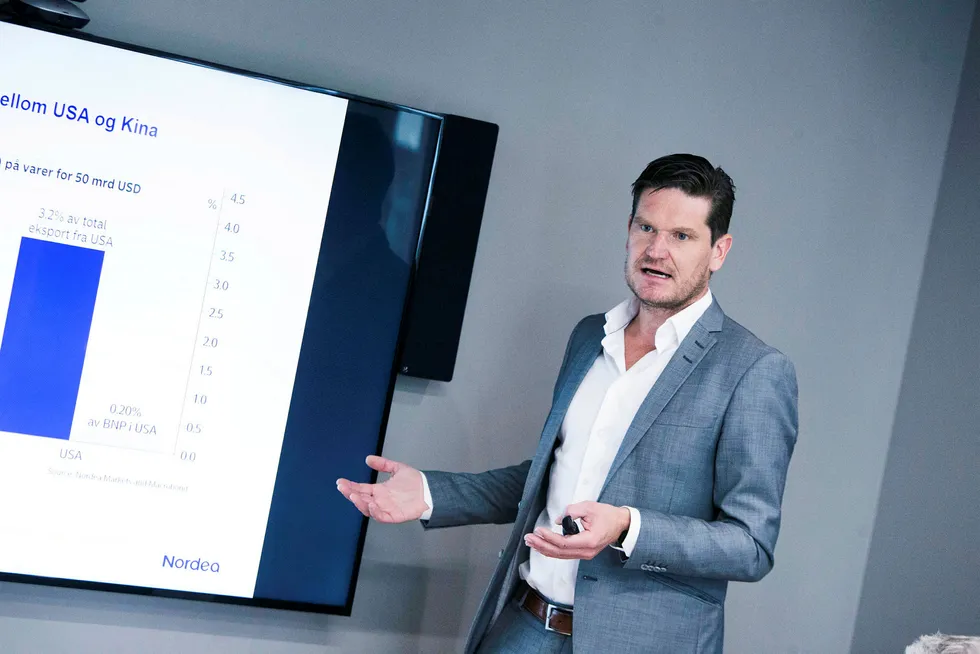Kjetil Olsen, sjeføkonom i Nordea, tror nordmenns private forbruk kan holde veksten opp i norsk økonomi.