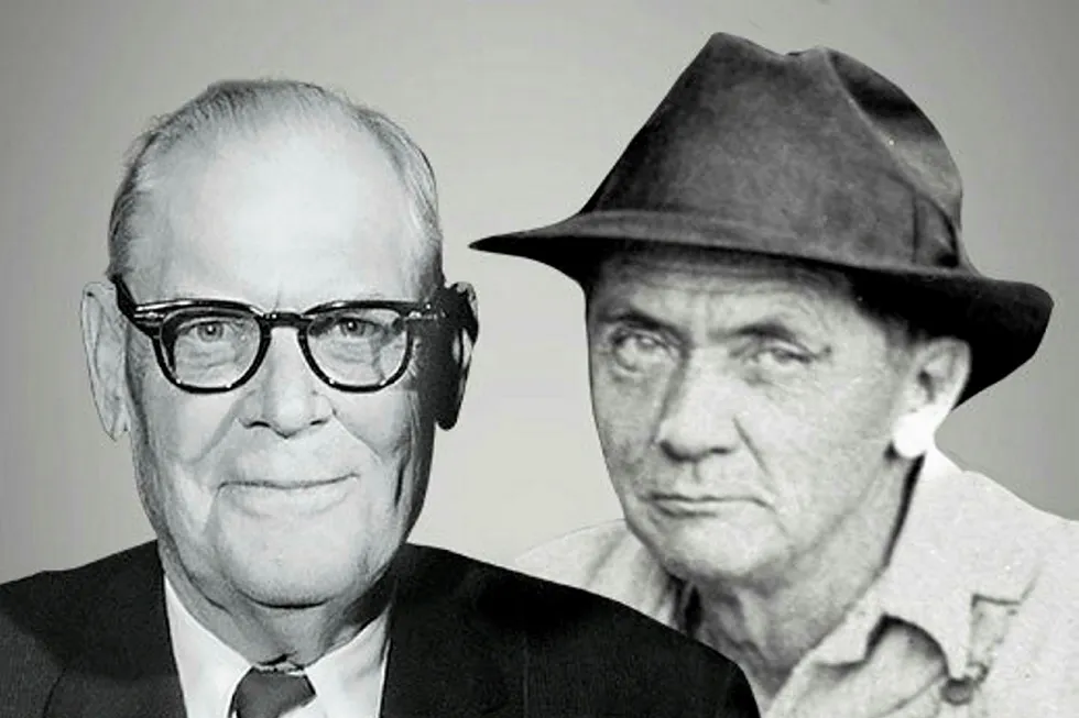 BOP inventors: the late James Abercrombie (left) and Harry Cameron