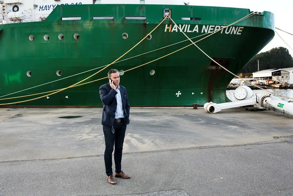 Havila Shipping-sjef Njål Sævik har kjempet for å redde rederiet i over ett år. Foto: Per Ståle Bugjerde