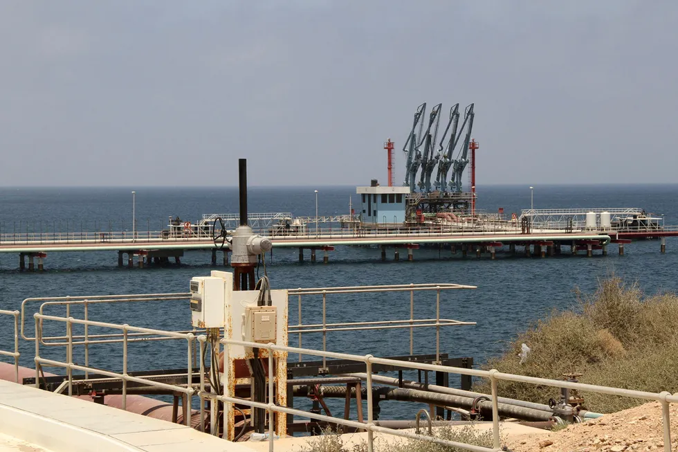 Force majeure: a general view of Libya's Hariga port in Tobruk