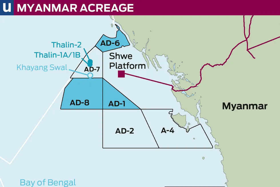 Myanmar acreage: a view of Woodside's position in Myanmar