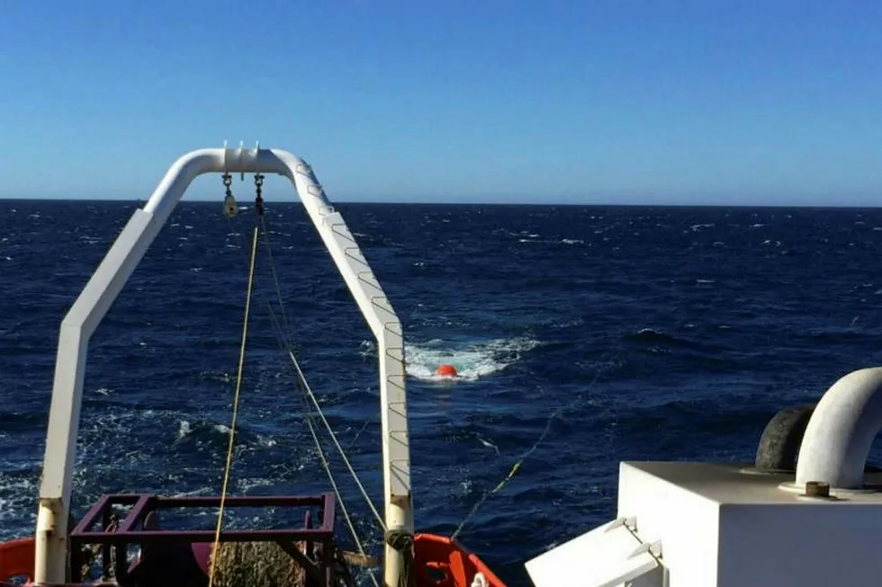 Underway: Advent started the 2D seismic survey off New South Wales on Monday