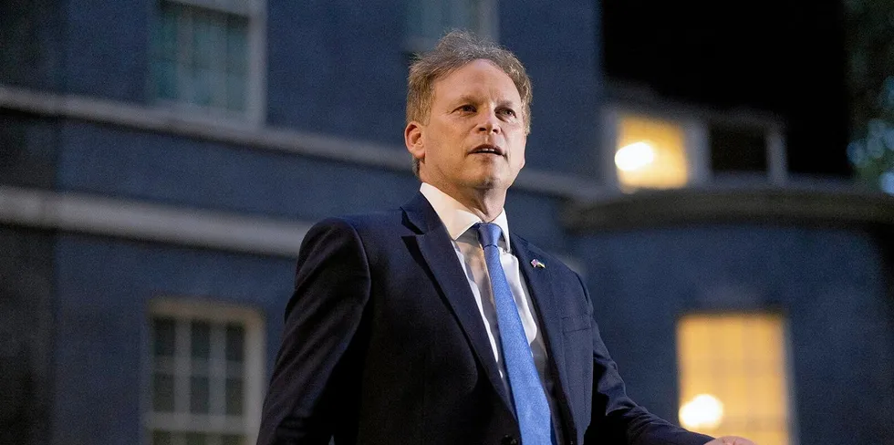 The energy secretary, Grant Shapps, who met energy leaders at Downing Street today.