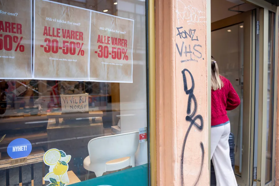 The Body Shop har begjært seg selv konkurs. Torsdag var fortsatt butikken i Markveien i Oslo åpen.