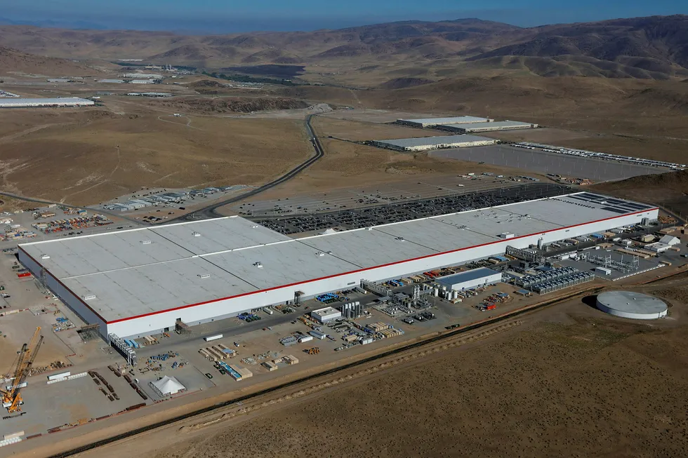 Battery power: Tesla 'Gigafactory' in Nevada, US
