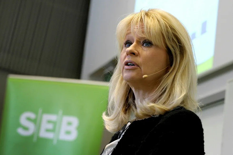 Annika Falkengren har nettopp gått av som SEB-sjef. Får millioner i etterbetaling for spart ferie. Foto: Janerik Henriksson/AFP/NTB Scanpix