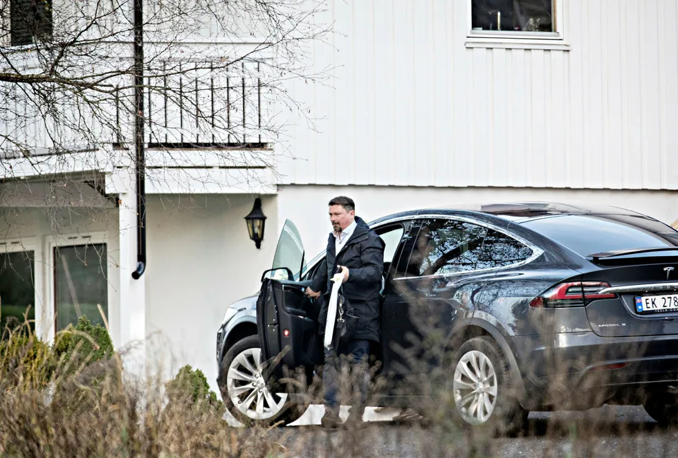 13. oktober fikk Boligbyggs Geir Fredriksen besøk av Skattekrim hjemme i Asker. Han er også siktet for grov økonomisk utroskap av Økokrim i etterkant av Boligbygg-avsløringene. Foto: Aleksander Nordahl