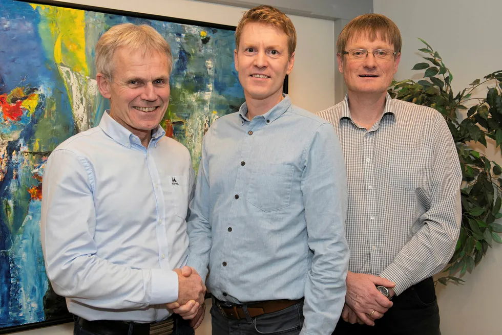 Chairman Kjell Bjordal, Eirik Welde and Inge Berg