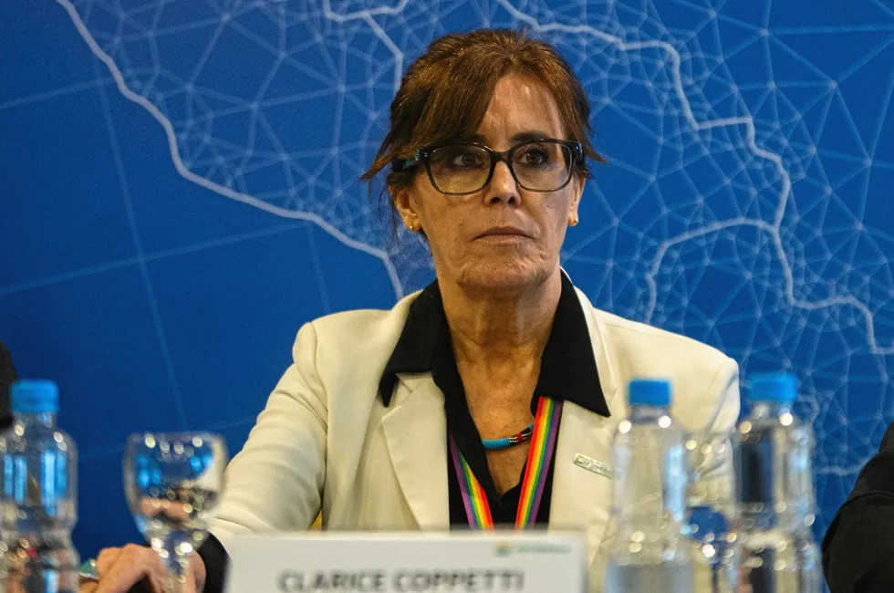 Petrobras corporate affairs executive director and interim chief executive Clarice Coppetti.
