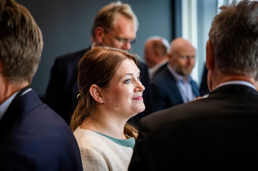 Næringsminister Cecilie Myrseth (Ap) under regjeringens eierskapskonferanse.