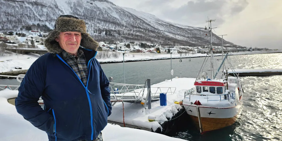 Johan Magne Eide 77 år fra Gryllefjord har kjøpt «Fjordstraum» som skal skifte navn til «Eidegutt 5».