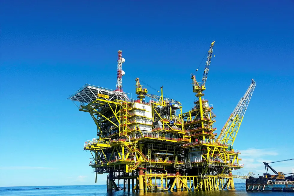 Repsol asset: the Kinabalu non-associated gas central processing platform off Sabah, East Malaysia