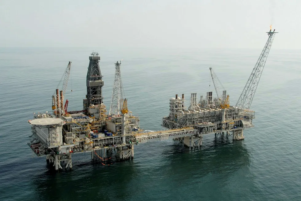 The BP-operated Central Azeri platform in the Azerbaijan sector of the Caspian