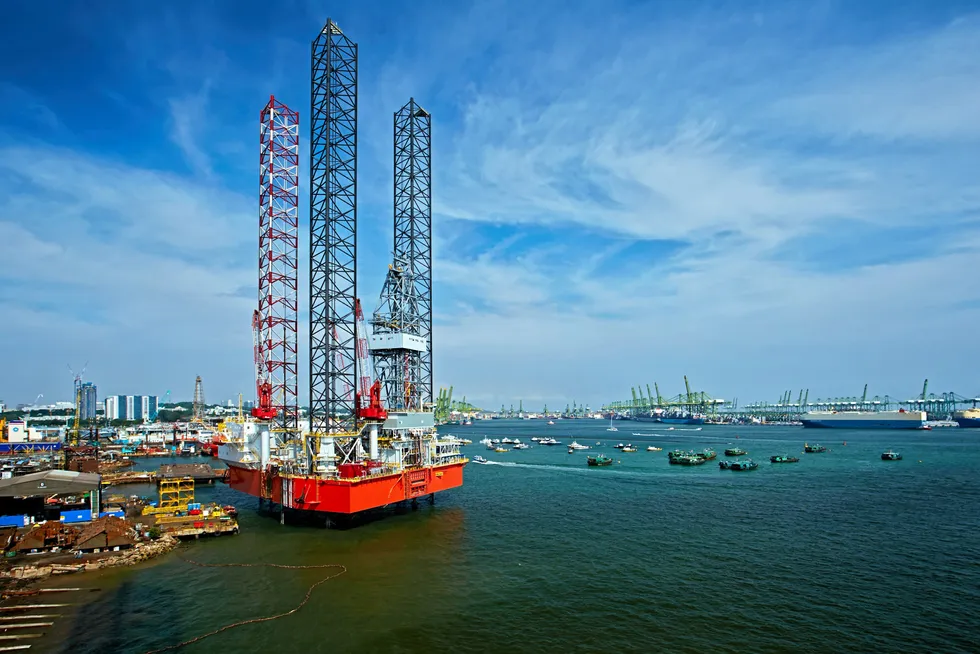 Jack-up: a Sembcorp Marine Pacific Class 400 rig