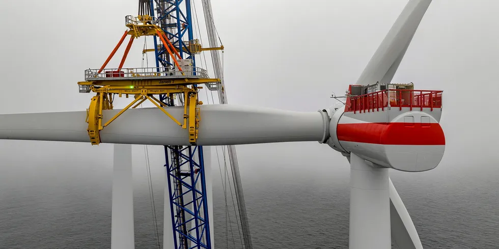 RWE installs first Siemens Gamesa turbine with recyclable blade at Kaskasi project