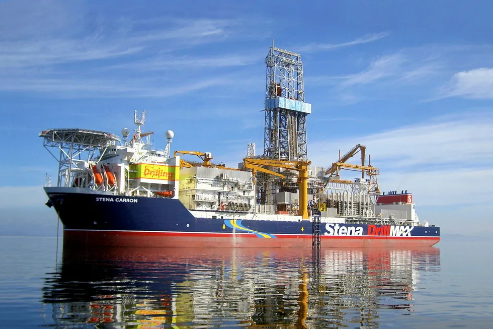 Deep: the drillship Stena Carron was lined up to drill to a total depth of 8300 metres on ExxonMobil's Kaieteur block in Guyana but this wildcat may have to be postponed
