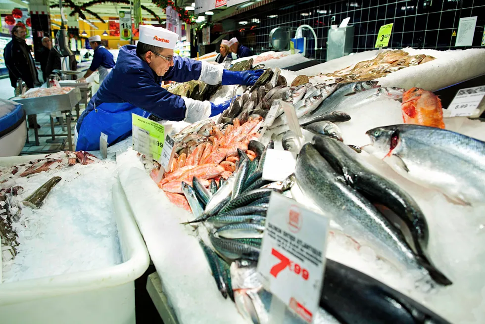 Buyers are only purchasing as much farmed salmon as they need this week.