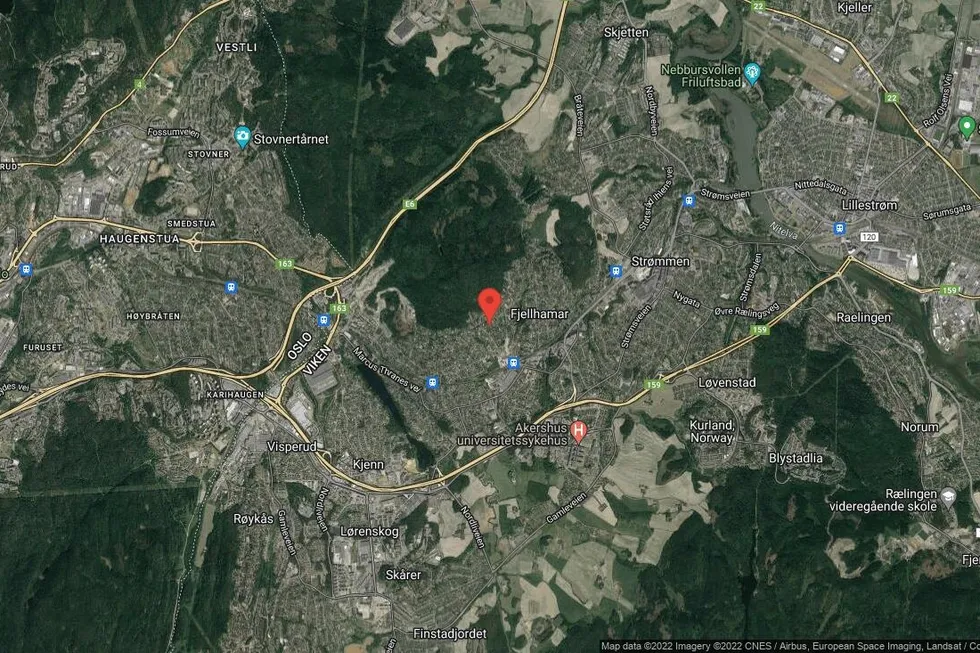 Området rundt Fridtjof Nansens vei 37B, Lørenskog, Viken