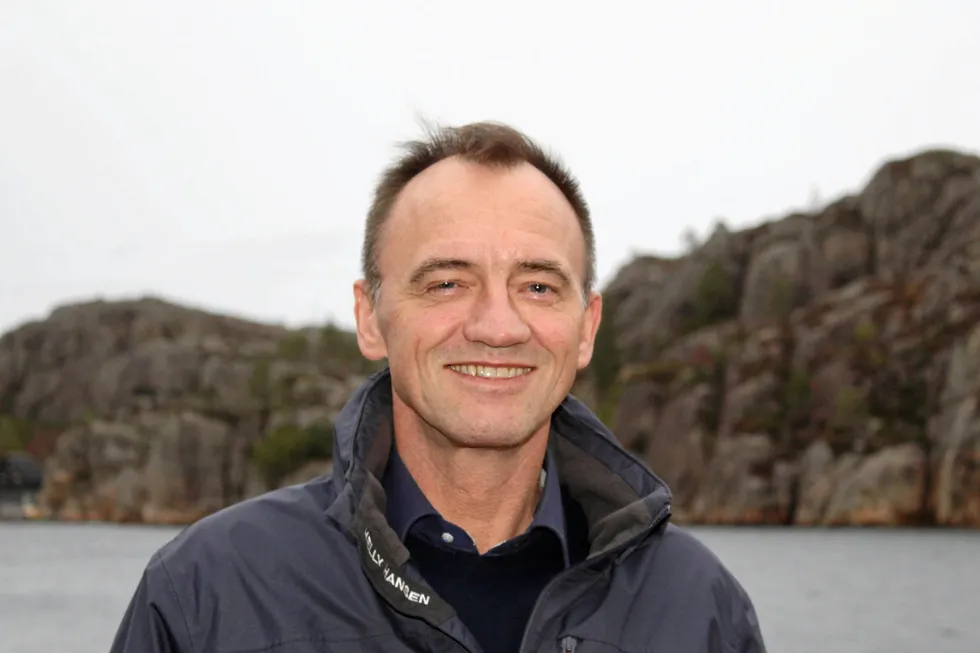 Edvard Henden, director of halibut farming operation Nordic Halibut.