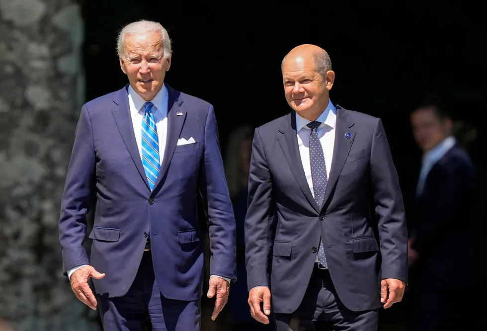 Significant investments: US President Joe Biden (left) German Chancellor Olaf Scholz.