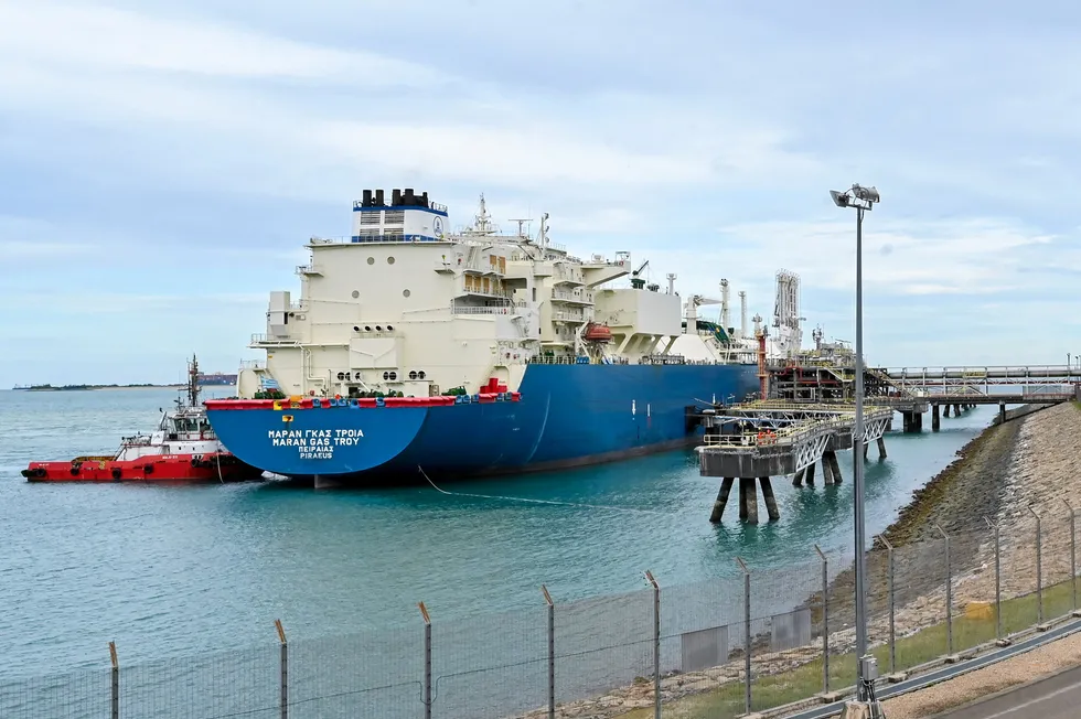 Maiden delivery: the LNG carrier Maran Gas Troy shipped the first SGE LNG cargo to Pavilion Energy in Singapore.