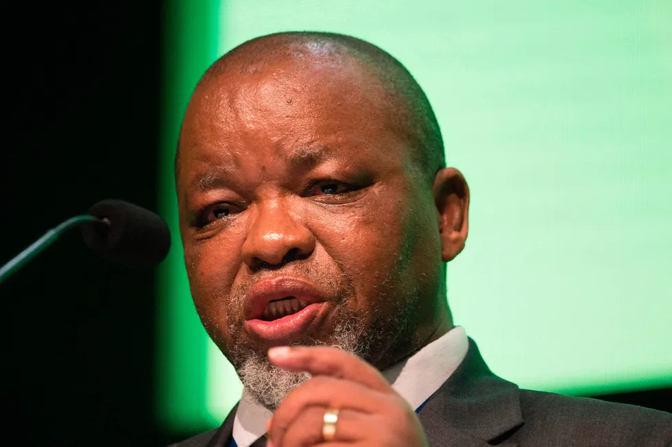 On a mission: Gwede Mantashe, South Africa's Minister of Mineral Resources & Energy