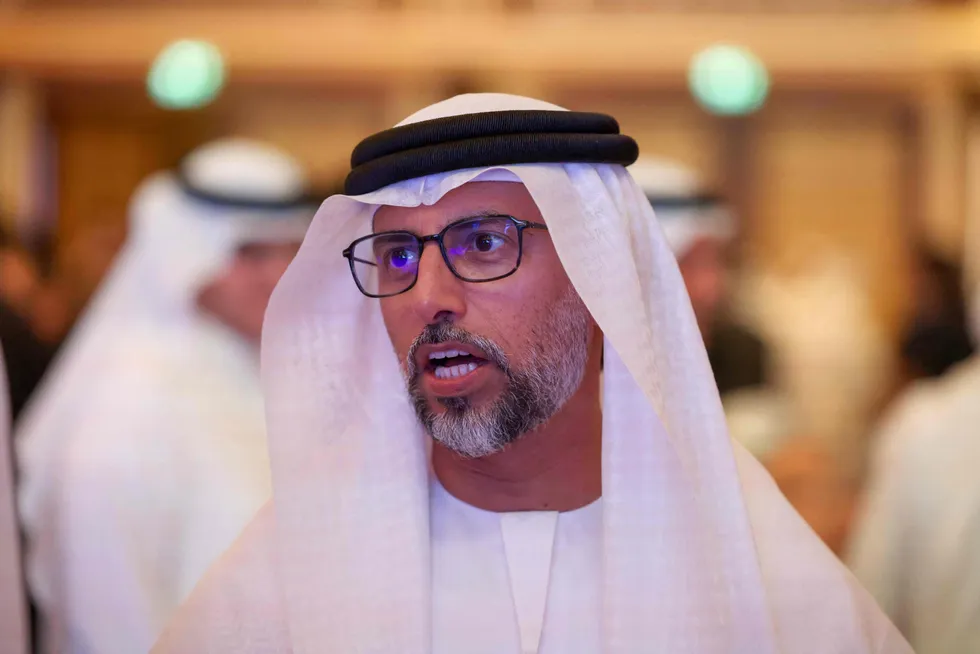 Production loss: UAE's Minister of Energy Suhail Al Mazrouei.